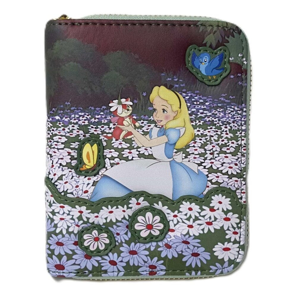 Loungefly Disney Alice in Wonderland Field of Flowers Mini Backpack & Wallet NWT - Picture 10 of 12
